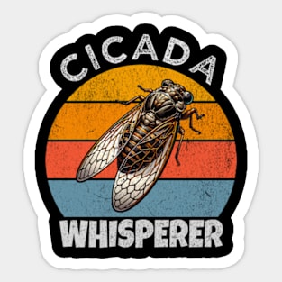 Cicada Whisperer - Vintage Entomologist Badge Sticker